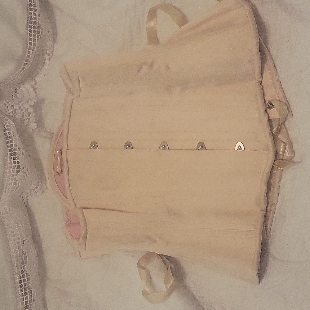 What Katie Did 22" Corset Extreme Vamp Peach with Modesty Panel